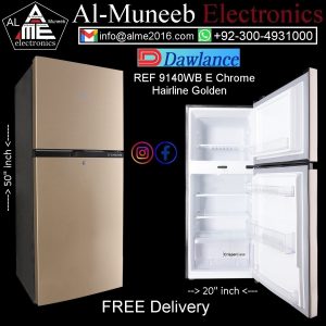 Al Muneeb Electronics Special Offer for DAWLANCE Double Door Refrigerator 9140WB E Chrome