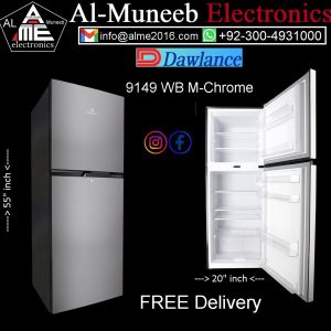 Al Muneeb Electronics Special Offer for DAWLANCE Double Door Refrigerator 9149 WB M Chrome