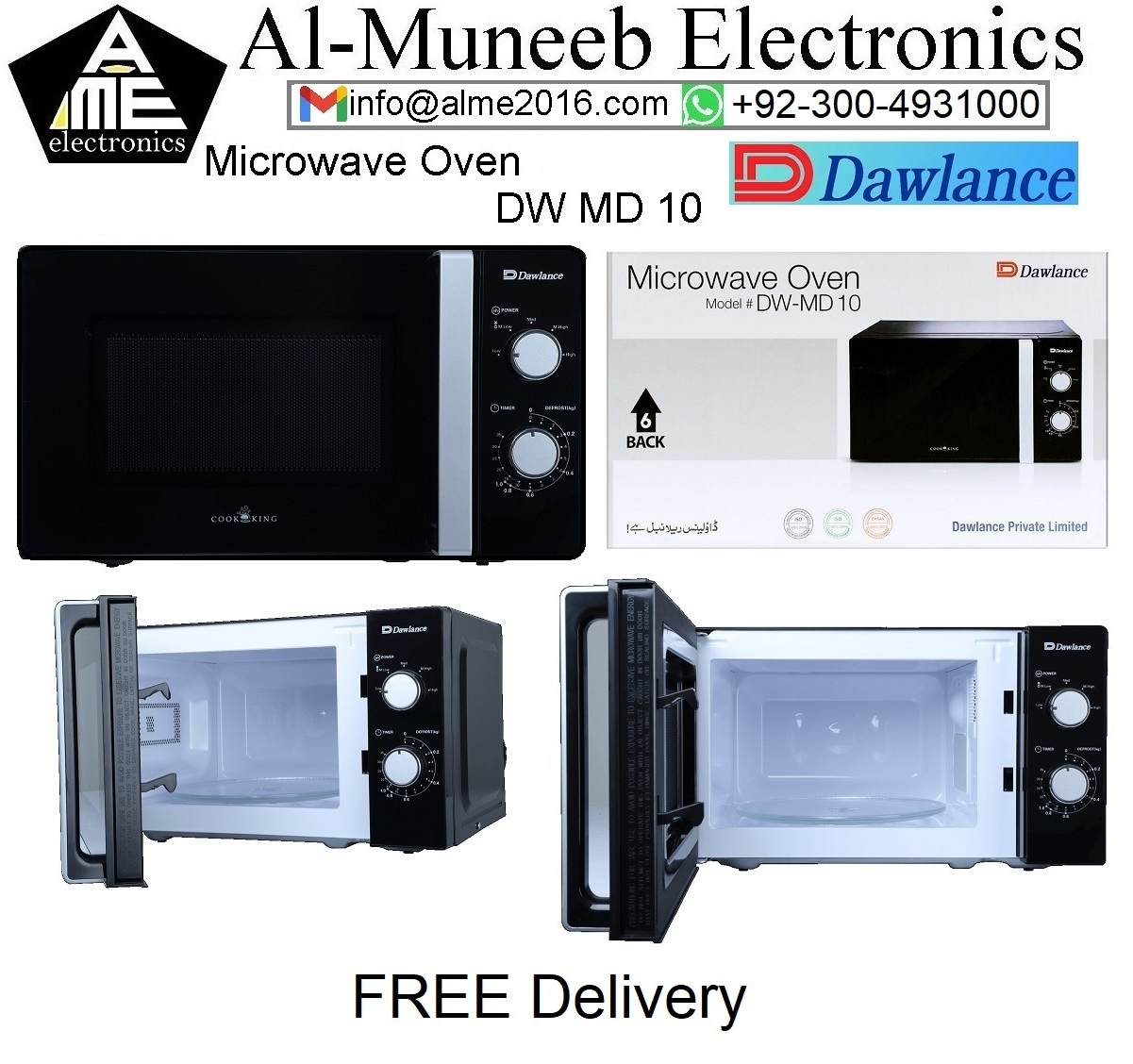 DAWLANCE MWO DW-MD10 Heating Microwave Oven Special Offer From Al-Muneeb Electronics, Sialkot