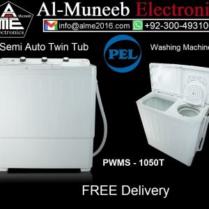 PEL Washing Machine Semi Auto Twin Tub PWMS - 1050T Special Offer From Al-Muneeb Electronics