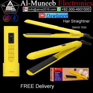 Dawlance Hair Straightener DWHS-7033 Yellow Color Special Offer From Al-Muneeb Electronics, Sialkot