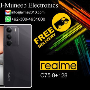 REALME C75 8GB + 128GB Black MOBILE PHONE Special Offer From Al-Muneeb Electronics, Sialkot, Pakistan,