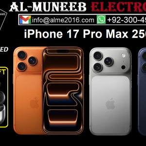 iPHONE 17 PRO MAX 256GB Special Offer From Al-Muneeb Electronics, Sialkot, Pakistan,