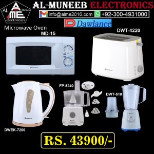 DAWLANCE 5 in 1 KITCHEN SET (Microwave Oven, Slice-Toaster, Electric Kettle) Special Offer From Al-Muneeb Electronics, Sialkot