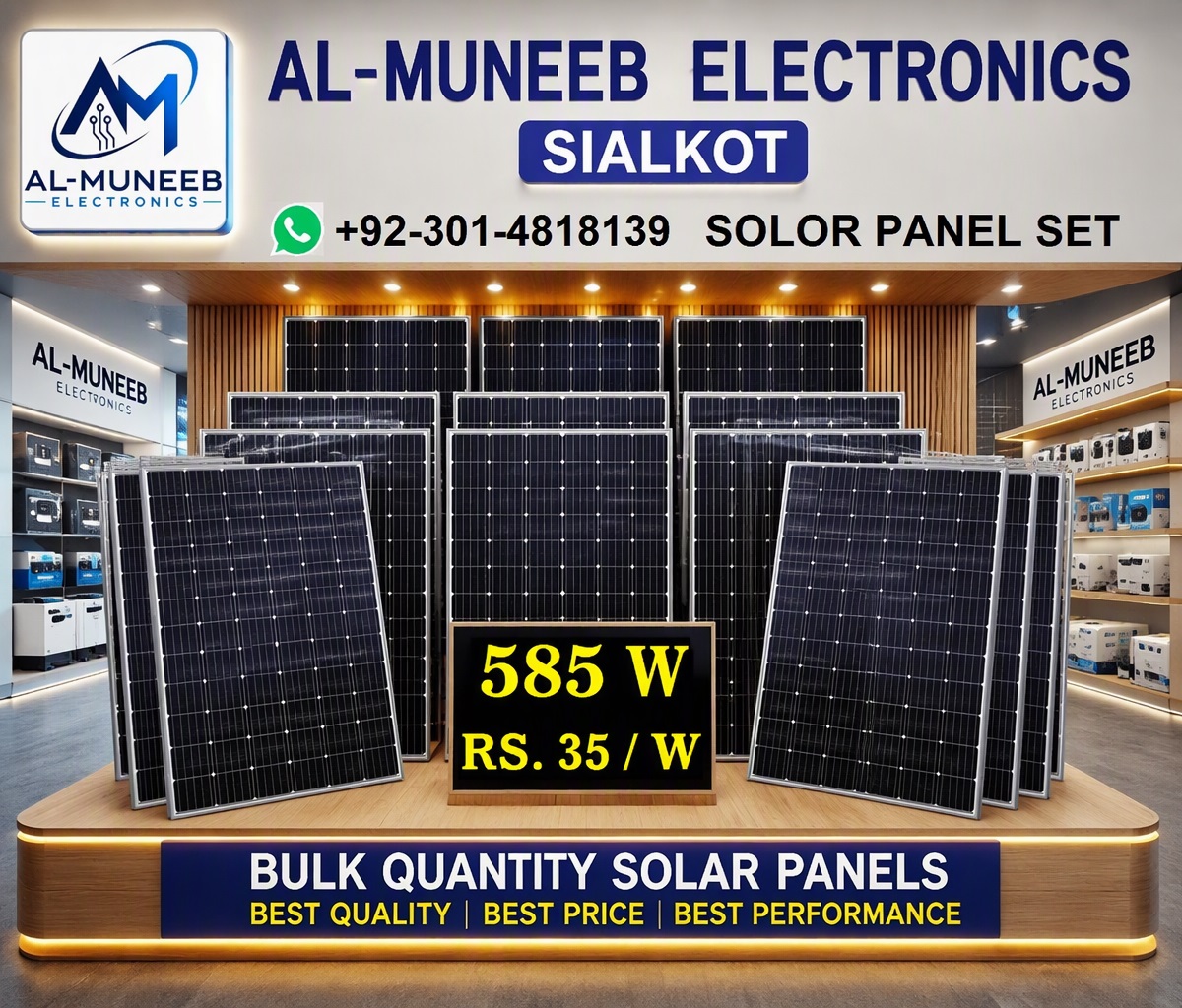 Alternative view of Solar Panel Plat 585w to 720w with Long Wire Special Offer from Al-Muneeb Electronics,